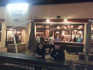 Outdoor bar at The Wicked Weed