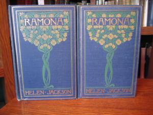 Two volume set of "Ramona" in a decorated binding (Little Brown, 1900) SOLD