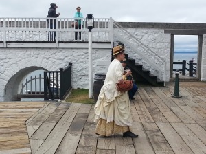 Inside the compound of Fort Mackinac