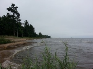 Along the coast of Lake Michigan (Michigan - U.P.)